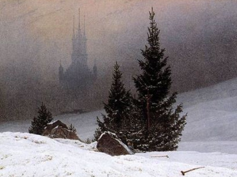 Winterlandschaft mit Kirche